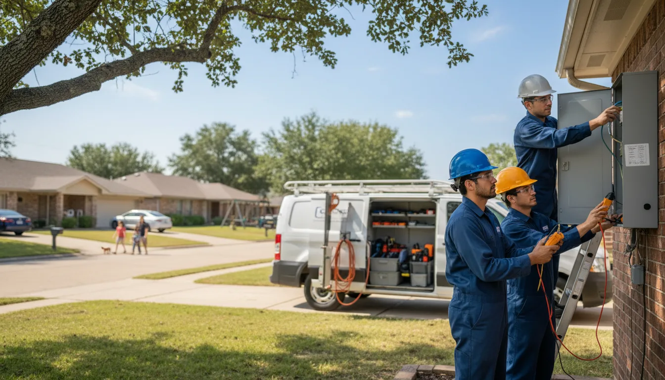 Certified electrician providing emergency electrical services in Spearman, TX